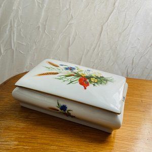 Floral Limoges Jewelry Box